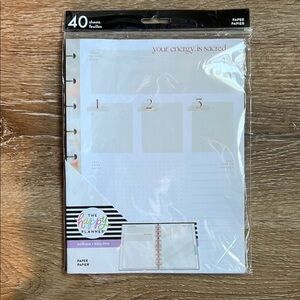 The Happy Planner Wellness Paper Pack with Pastel Accents